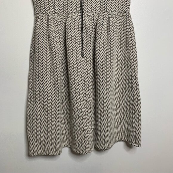 Loft Sleeveless Black And White Fit & Flare Dress - Picture 7 of 8